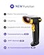 Inateck KI Barcode Scanner Bluetooth, 1D Handscanner Kabellos, Handheld Barcode Scanner, 1 Ladung in 3 Monaten, Unterstützen Selbst Entwickelte App und SDK mit 2000mAh Akku, BCST-21 KI