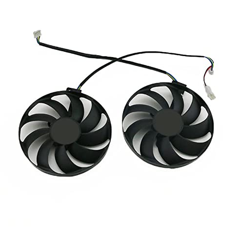 2PCS /LOT T129215SU Graphics Card Cooling Fans Replacement for ASUS Dual RTX 2060S 2070 2070S 2080 2080 Super EVO Video Card Cooler Fan 90mm 12V 0.5A 4 Pin (2PCS)