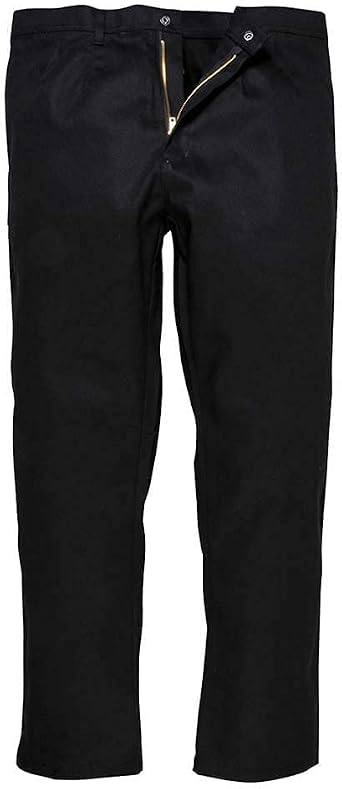 Portwest Men's Bz30 Black Bizweld Trousers - Medium Regular Leg