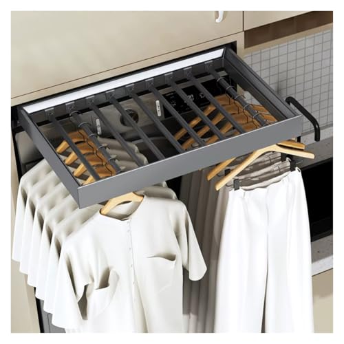 Barre de séchage mobile et réglable pour étendre vos pantalons en toute simplicité