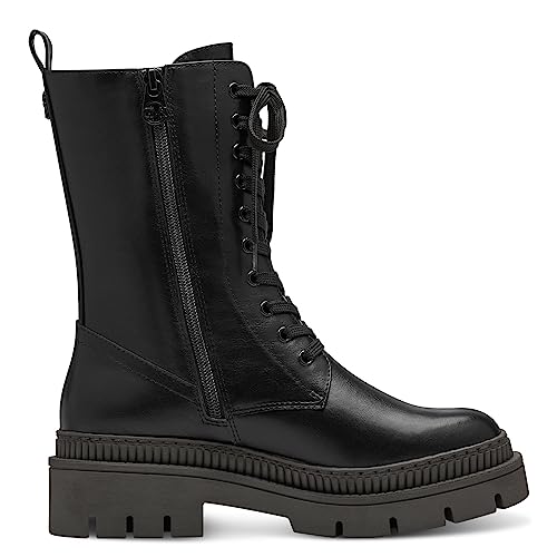 MARCO TOZZI by Guido Maria Kretschmer Damen Stiefeletten zum Schnüren mit Plateau mit Reißverschluss – Bild 5