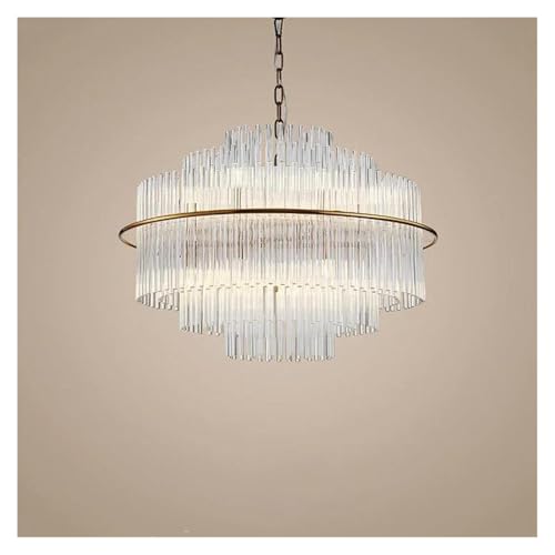 Lustre à la maison LED suspendu cristal blanc chaud pour salon et hall