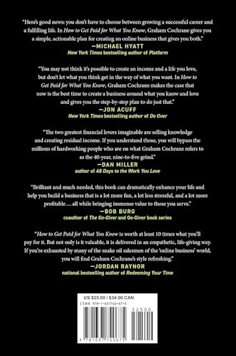 Image of How to Get Paid for What You Know: Turning Your Knowledge, Passion, and Experience into an Online Income Stream in Your Spare Time