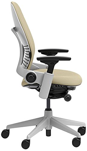 Image of Steelcase Leap Chair with Platinum Base & Hard Floor Caster, Malt