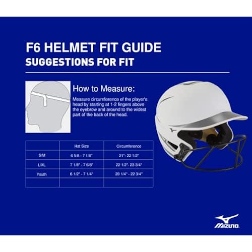 Mizuno F6 Adult Fastpitch Softball Batting Helmet