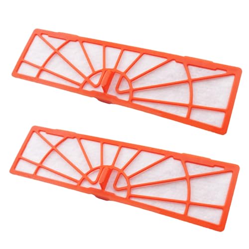 SCREENTRONICS 2 Pack Filter Compatible Replacement for Neato Botvac D3 D4 D5 D6 D7 D Series D75 D80 D85 Connected Robot Vacuum Cleaner Part# 905-0101 Orange