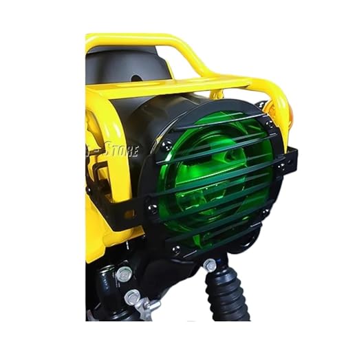 Grille de protection phare moto verte : cache optique avant Cub CC110 - 5