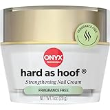 Onyx Professional Hard As Hoof Nail Strengthening Cream, Unscented - Nail Growth & Conditioning Cuticle Cream Stops Splits, Chips, Cracks & Strengthens Nails, 1 oz