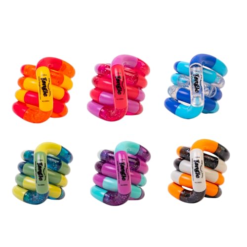 Tangle Jr Classic 6-Pack - Tangle Fidget Sensory Toys - Twisty Fidget Pack for Kids and Adults - Fidget Toy for School - Gift for Teens and Adults image 8
