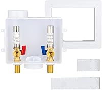 Vista 11 de EFIELD Caja de salida universal para lavadora (lavandería) con drenaje central, conexión de ajuste a presión de 1/2 pulgada con arrestor de golpe