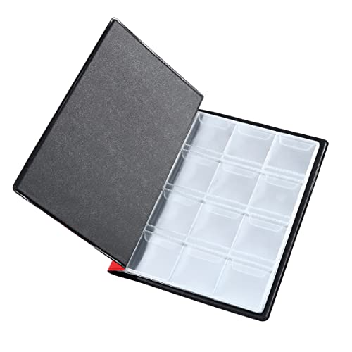 Toddmomy 1 livro de coleção de moedas 120 - coleção de moedas, porta-livros, porta-moedas, álbum para colecionadores (vermelho claro)