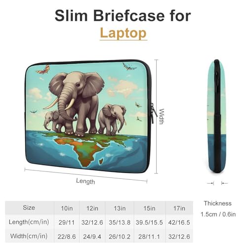 Funda para computadora a prueba de golpes Elephants resistente al agua 2