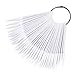 Produktbild Kapian Nail Art Tips Stick Display Nagel Präsentation Nagelkunst Fächer Nagellack Praxis Farbpalette Nagelrad Nagelspitzen Farbfelder Karte Falsche transparent 40st Nagelspitzen-Fächer
