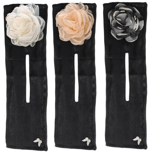 SOLUSTRE Lot De 3 Façonneurs De Chignons Pince à Cheveux En Fil Métallique 3 Couleurs Pour Femmes Et Filles Usage Quotidien Mariage Fête