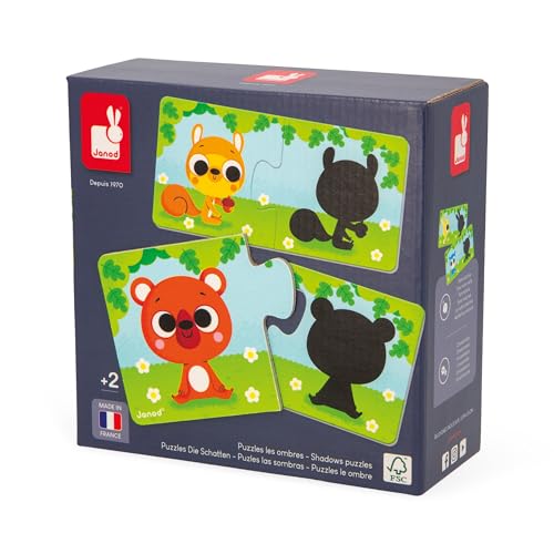 Puzzle Janod Animaux Et Ombres De 2 À 12 Pièces - vue 8
