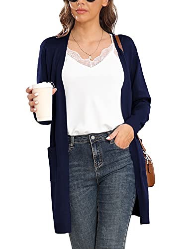 Image of VIISHOW Women's Classic Cardigans Long Sleeve Open Front Casual Knit Cardigan Sweaters Coat Soft Outwear