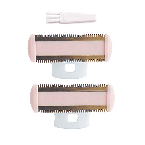 Body Ladies Shaver Replacement Heads, STOUCH Blades For Shaver and Trimmer for Perfect Finishing and Smooth Touch, As Seen ON TV, Gold Rose, 2 Counts