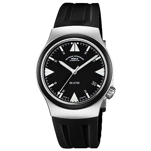 [�~���[���E�O���X�q���b�e]Muhle Glashutte S.A.R. Mission-Timer Titan �~�b�V�����E�^�C�}�[ 43mm �������� �����Y �r���v M1-51-03-KB �h�C�c�� [���K�A���i]