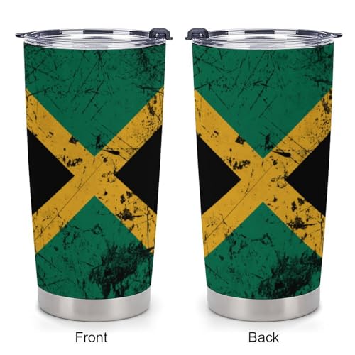 Juego de 4 posavasos estilo bandera Jamaica para auto miniatura 3