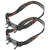 Ameble 2er-Pack Ersatz-Stirnlampenriemen, Verstellbarer Taschenlampen-Stirnbandhalter, kompatibel mit 24-mm-LED-Stirnlampen, bequemes breites Band für Arbeiten im Freien