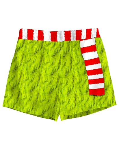 AOBUTE Kid's Christmas Boxers Xmas Print Swim Trunks Drawstring Novelty Lounge Shorts 5-14 Years
