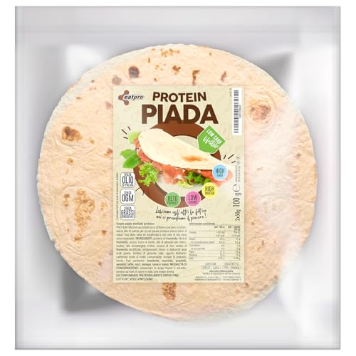 Protein Wrap EatPro Keto 2 Stück x 50g High Protein (23%) Low Carb Wrap (4%) Kalorienarm Keto Wraps ohne Zucker Low Calorie Tortilla Wraps für Ketogene Ernährung & Low Carb Lebensmittel