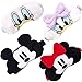 Mickey Masque de Sommeil - YUESEN 4PCS Minnie Masque Yeux Peluche douce Cache Oeil Masque pour Dormir Eyepatch de repos Masque De Nuit Femme Enfant Fille