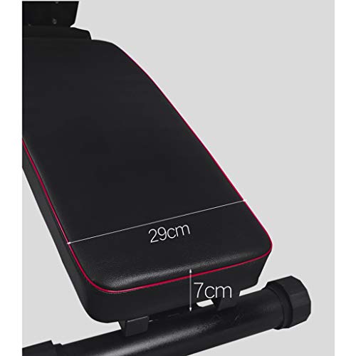 LZL with Priest Stool Weight Bench,Exercise Utility Bench Upright, Incline, Decline, and Flat Exercise for Home Gym Workout Weightlifting Bed (Color : Black)