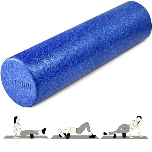 Yes4All High-Density EPP Round Back Roller Foam, Foam Roller for Yoga, Pilates & Stretching - 30, 45, 60, 90 cm Yes4All High-Density EPP Round Back Roller Foam, Foam Roller for Yoga, Pilates & Stretching - 30, 45, 60, 90 cm