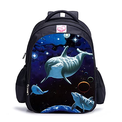 Sac à dos imprimé en 3D Dolphin pour l'école et les sorties
