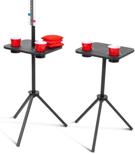 GoSports All Weather Metal Cornhole Scoreboard with Drink Holders...
