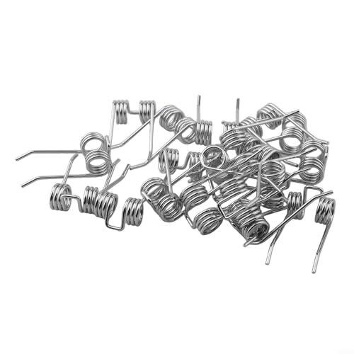 Yuanpgky 29272 Ersatz-Zinken für Greenworks 27022 2500600G Stahl Rasen-Vertikutierer Federzinken 18/20/36/54 Stück, Silber (20 Stück)