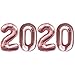 Produktbild Oblique Unique® Folien Luftballon 2020 für Silvester Neujahr Party Deko Ballons Zahlenballons in Roségold