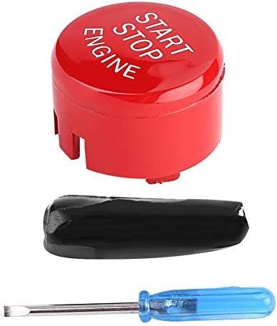 Start Stop Button Cover, Car Engine Start Stop Switch Button Cover for G F X Series 1 2 3 4 5 6 7 F20 F21 F22 F23 F30 F31 F32 F33 F10 F11G30 F12 F13 F15 F16 F25 F26 F01 F02 F48 X1 X3 X4 X5 X6(Red)