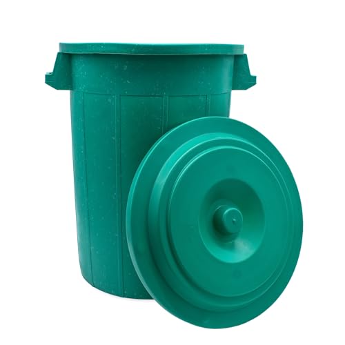 Spetebo Universaltonne 70 Liter mit Deckel und 2 Tragegriffen in grün