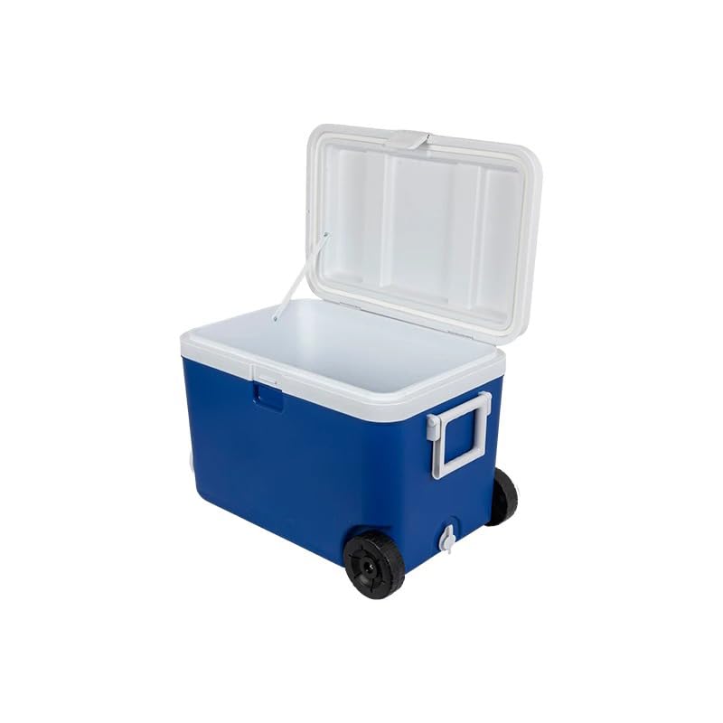 CREVICOSTA QUALITY MARK MARCAS DE CALIDAD - Nevera Rígida con Ruedas Nevera MEDITERRÁNEA 50 L. Azul