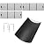 Hiorucet 20 Inches Ash Pan Drip Pan and Grill Grates for Char-Griller 5050 5650 5072 2123 Charcoal Grills, 20" Charcoal Grill Pan with 2Pcs Fire Grate Hanger for Char Griller 5050 Replacement Parts