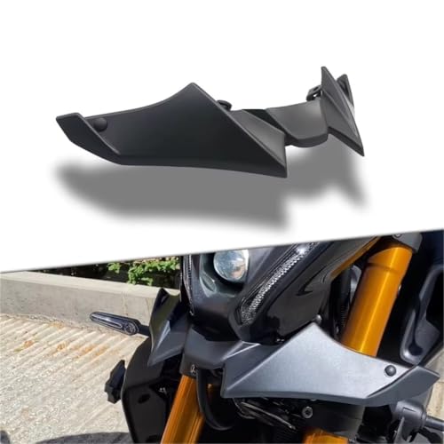 Aileron latéral de moto avant avec spoiler nu aérodynamique rigide