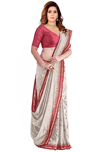 Image of Odisha Sambalpuri Handloom Ikat Women's Cotton Saree, Odisha Handloom Handmade Pure Cotton Khandua Saree, Ikkat Orissa Traditional Handloom Saree Without Blouse