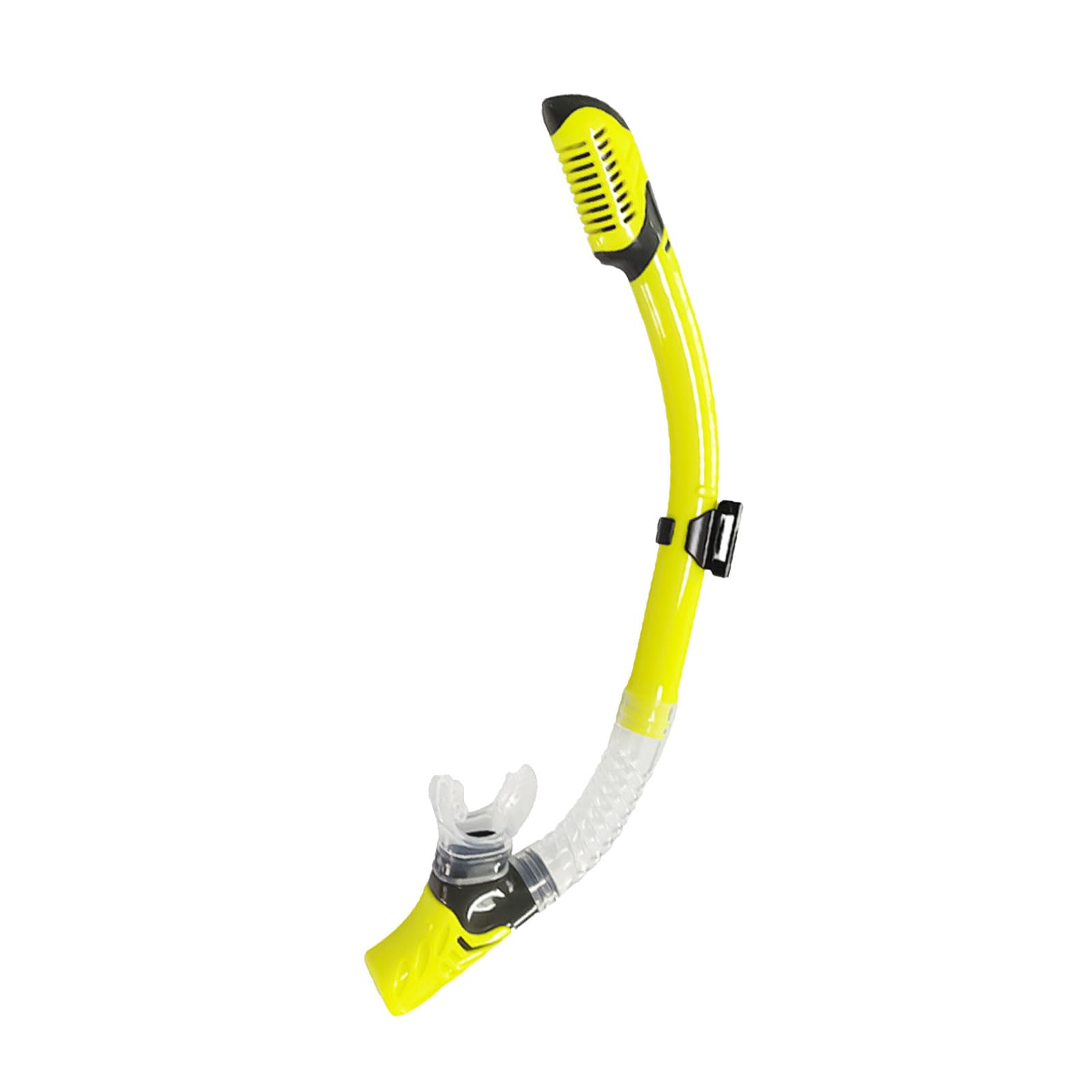 Tuba sous-Marine Adulte avec Air Silicon Valve et Ajutage Qualité Alimentaire, Accessoire Masque Snorkeling pour Dry Plongée en Apnée, Tuba Unisex