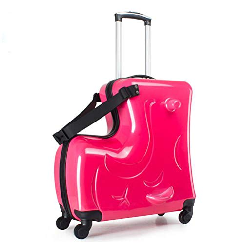 OYHN Kinderkoffer Spielzeug Kindergepäck auf Rädern kindergepäck Trolley kinderkoffer mädchen Trolley Kinderkoffer Handgepäck für,F,20 inches Cover