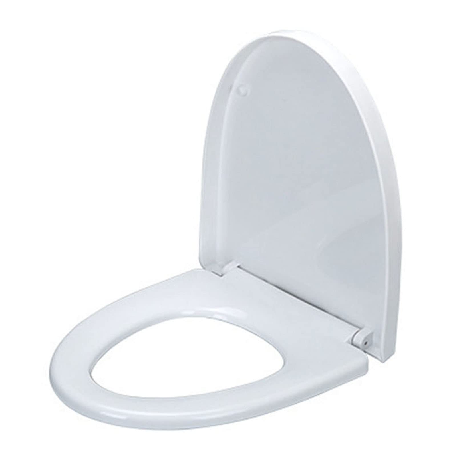 Dxpsxjl One Color Wearable Elongated Plastic Toilet Seat, Quiet, Variable Hinge, Regular Duty Residential Light Weight Commercial Use, White, Seat, Toilet, Plastic, Hinge, Adjustable, Elongated, Quiet