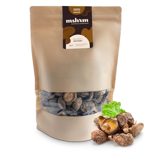 MSHRM Champignons Shiitake séchés 200g - Classe 1 - Champignons