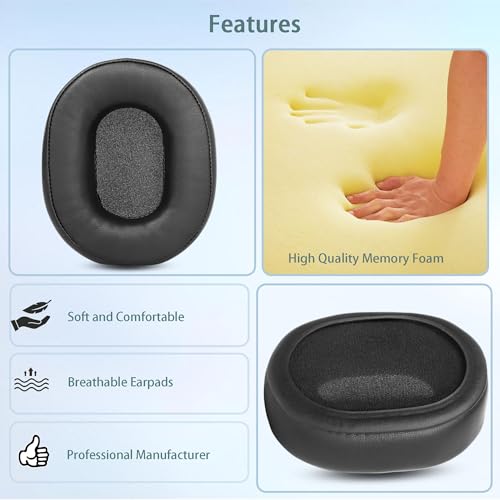 H10-60 Earpads Compatible with David Clark H10-13.4 H10-20 H10-30 H10-40 H10-13S H10-76 H10-60 DC Headphones (Protein Leather and Memory Foam Ear Cushions) miniatura 3