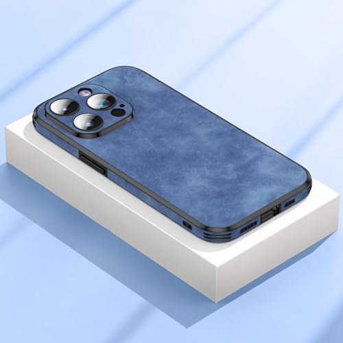 Coque antichoc iPhone 14 en silicone bleu clair pour éviter les fissures