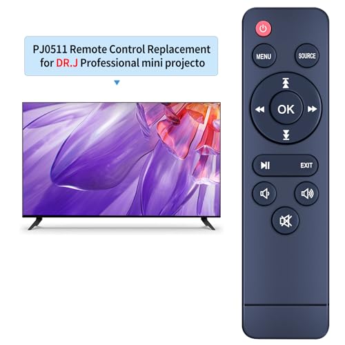 Replacement Remote for TMY, PANSEBA, NISOO, DR.J, and AuKing Projectors
