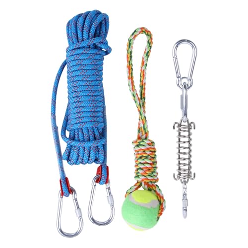 Juguete de remolcador para perros, juguete con cuerda de resorte | Juguete interactivo para perros de compañía con chirrido remolcador - Cuerda interactiva para perros con barra de resorte, juguete st