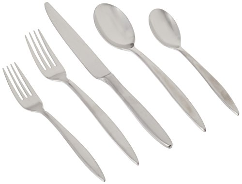 DAVID SHAW PRD694 20 Piece Splendide Mandra Flatware Set, Silver