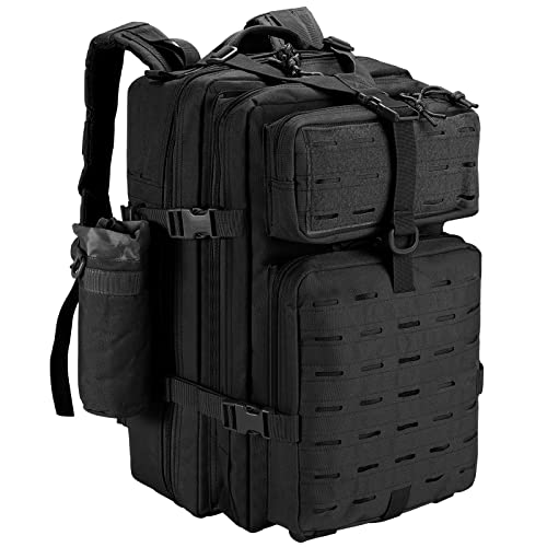 SHANNA Zaino Tattico Militare 45 Litri, Impermeabile Grand Zaini da Hiking, Zaino Assault 3 Giorni da Combattimento Molle per Escursionismo All'aperto Viaggio Campeggio Caccia alla Pesca Trekking
