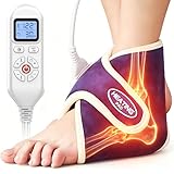 CAMECO Electric Ankle Heating Pad for Achilles Tendinitis Pain Relief, 30s Quick Heating & 86℉-158℉ Heated Ankle Brace for Women Men Home Office, Ankle Heat Wrap for Arthritis Swelling